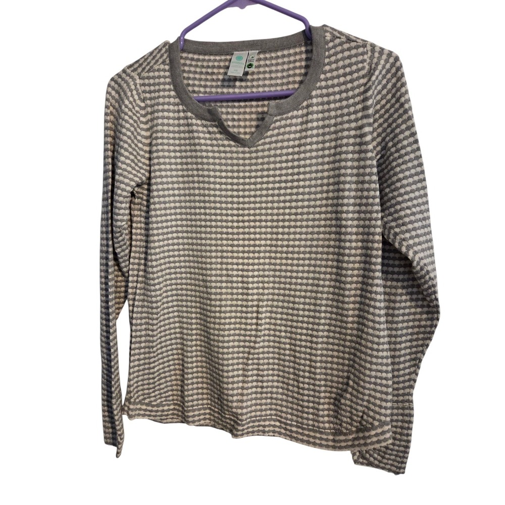 Aventura Sweater Women XS white /gray Organic Cotton